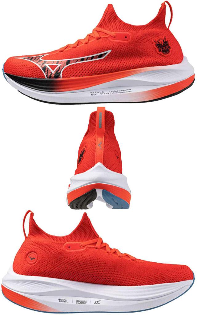 2E幅 ミズノ メンズ レディース ネオ ビスタ NEO VISTA ランニングシューズ ジョギング マラソン レッド 赤 送料無料 Mizuno J1GC2447_9