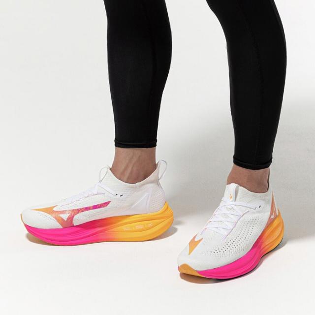 2E幅 ミズノ メンズ レディース ネオ ビスタ2 MIZUNO NEO VISTA2 HANABI PACK ランニングシューズ ジョギング マラソン ホワイト 白 送料無料 Mizuno J1GC2547_4