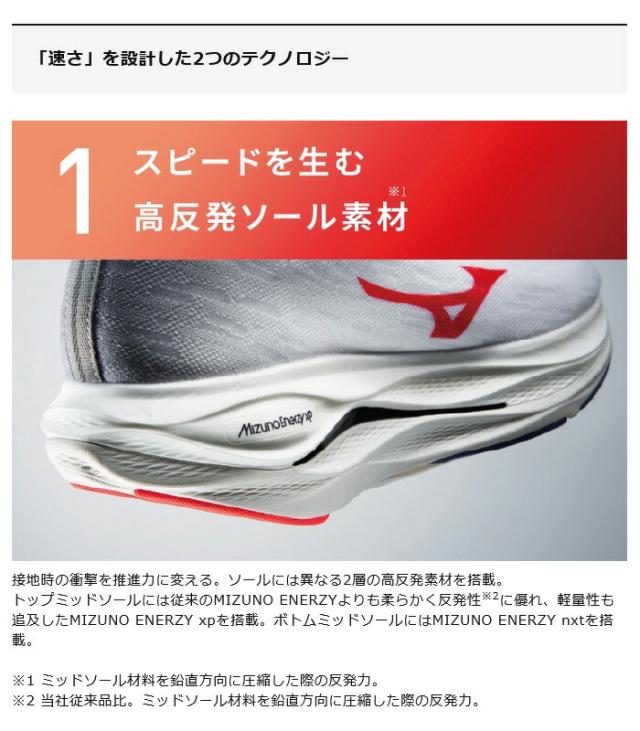 2E幅 ミズノ メンズ レディース ウエーブリベリオンフラッシュ3 ランニングシューズ ジョギング マラソン レッド 赤 送料無料 Mizuno J1GC2536_1