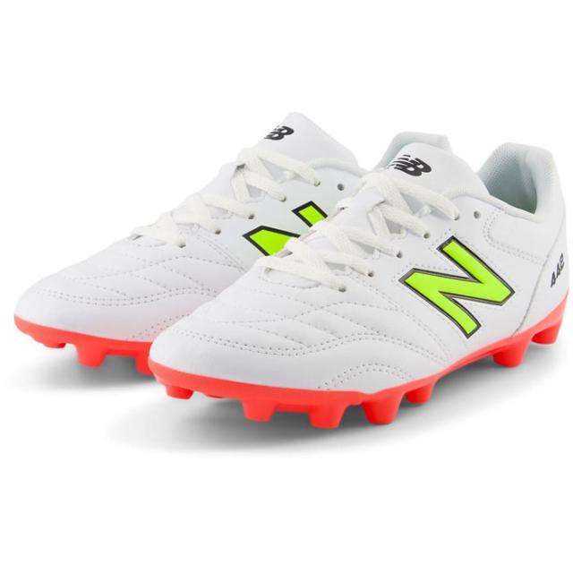 全1色 W幅 ニューバランス ジュニア キッズ アカデミー エイチジー 442 v2 Academy HG JNR サッカーシューズ スパイク 固定式 ホワイト 白 送料無料 New Balance JS43HIB2Wの通販は
