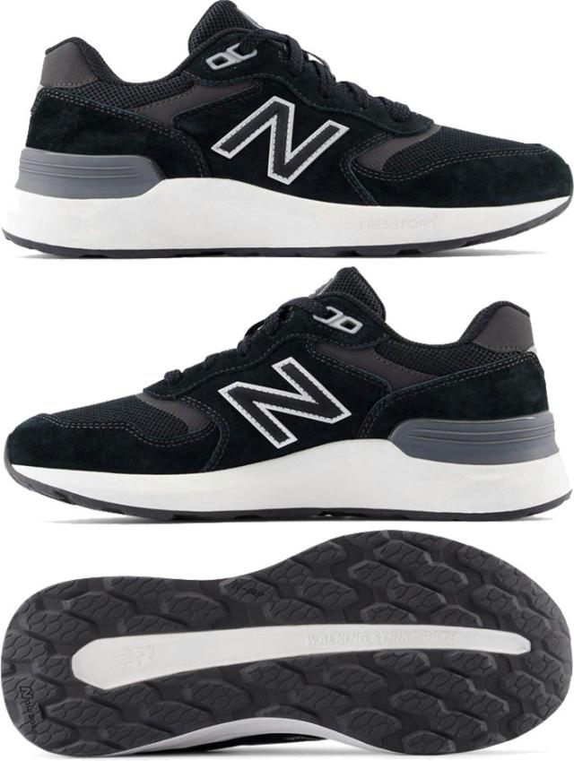 2E幅 全3色 ニューバランス レディース Walking フレッシュフォーム Fresh Foam 880 v7 ウォーキングシューズ スニーカー 紐靴 幅広 ブラック 黒 グレー 灰色 送料無料 New Balance WW880B_5