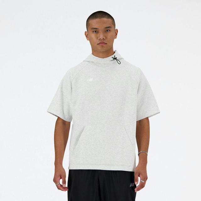 全3色 ニューバランス メンズ BP フリースフーディショートスリーブトップ 野球ウェア トップス 半袖パーカー ブラック 黒 ネイビー 送料無料 New Balance MT41708