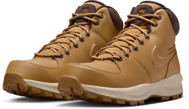 ナイキ メンズ レディース マノア レザー スニーカー シューズ 紐靴 ミドルカット ブラック 黒 ブラウン 茶色 送料無料 NIKE HF7095