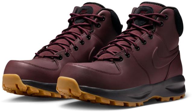 ナイキ メンズ レディース マノア レザー スニーカー シューズ 紐靴 ミドルカット ブラック 黒 ブラウン 茶色 送料無料 NIKE HF7095