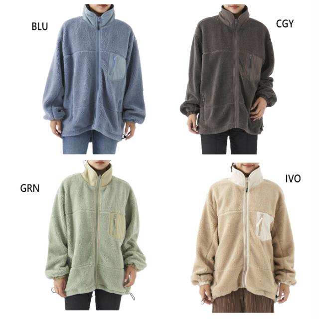 オーシャンパシフィック レディース ボアタフタ切り替えジャケット カジュアルウェア トップス アウター 長袖 送料無料 Ocean Pacific OP 552202