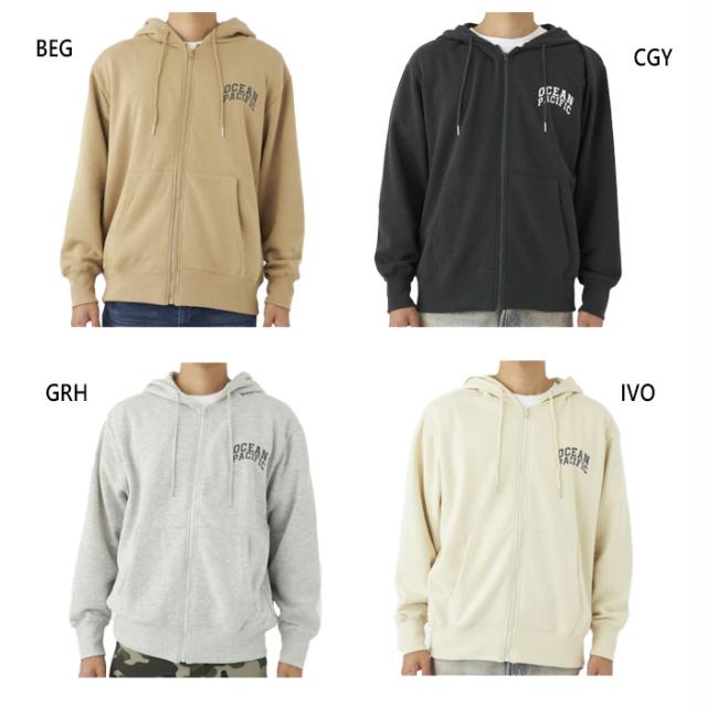 オーシャンパシフィック メンズ 裏起毛ジップパーカースウェット パーカー トップス カジュアルウェア 長袖 ホワイト 白 グレー ベージュ 灰色 送料無料 Ocean Pacific OP 533028 5,010円