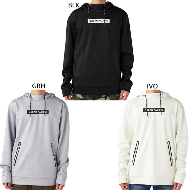 オーシャンパシフィック メンズ 撥水ボンディング パーカー パーカー トップス カジュアルウェア 長袖 プルオーバー ホワイト 白 ブラック 黒 グレー 灰色 送料無料 Ocean Pacific OP 543002
