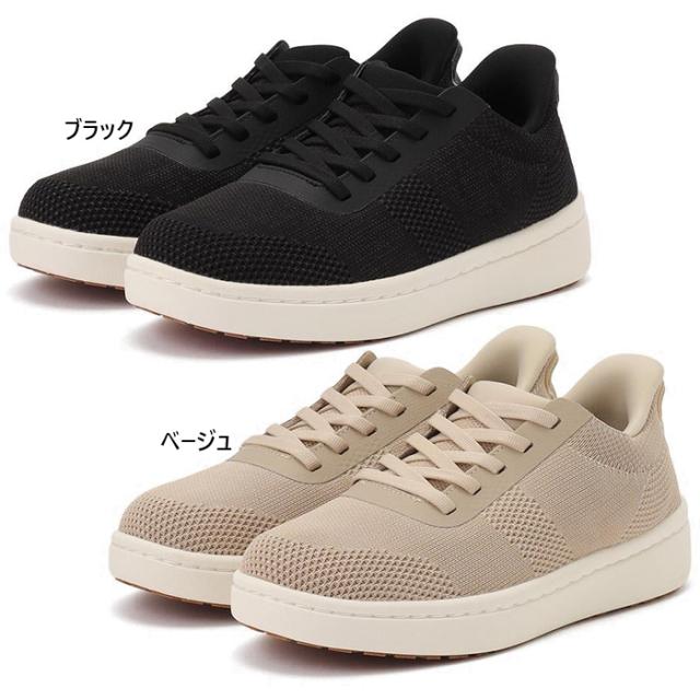 ミディアム幅 2E相当 オーソフィート レディース ワンダー WANDER ニット テキスタイル スニーカー ハンズフリーシューズ 紐靴 ブラック 黒 ベージュ 送料無料 orthofeet OF81107M OF81108M