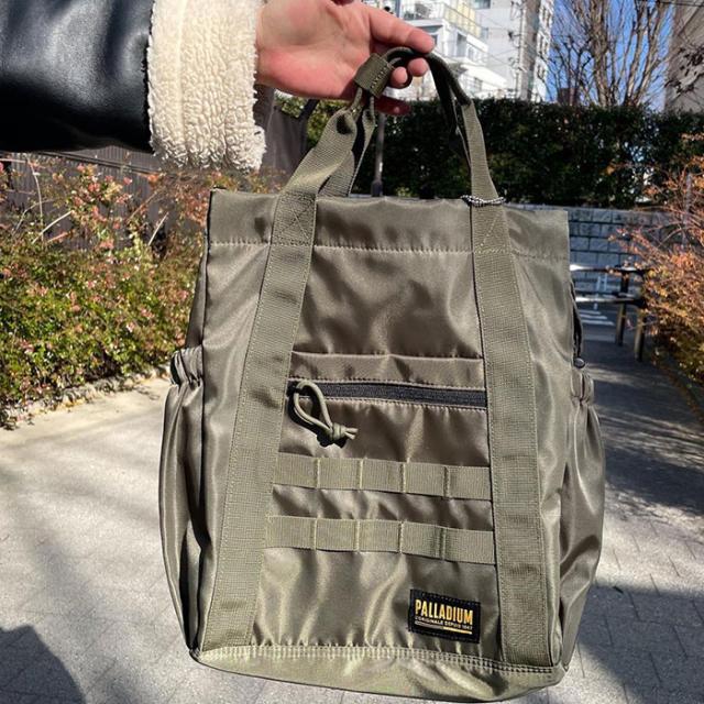 12.7L パラディウム メンズ レディース トートバッグ TOTEBAG NYL バッグ 鞄 カジュアル リュック バックパック ブラック 黒 カーキ 送料無料 PALLADIUM BG228