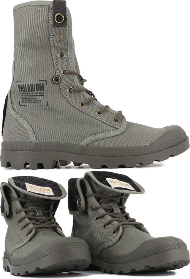 パラディウム メンズ レディース バギーミシガン BAGGY MICHIGAN スニーカー シューズ 紐靴 カジュアル ブラック 黒 カーキ 送料無料 PALLADIUM 79497 パラディウム メンズ レディース バギーミシガン BAGGY MICHIGAN