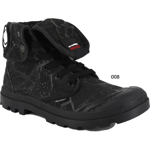 パラディウム レディース Stranger Things 限定コラボ BAGGY HOPPER TUNNELS スニーカー シューズ 紐靴 ブラック 黒 送料無料 PALLADIUM 94625