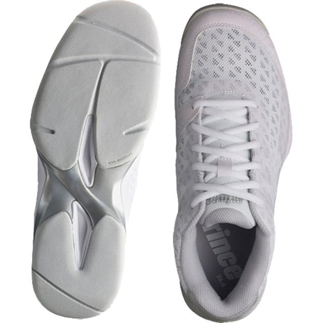 サイズ：26.0cm プリンス メンズ レディース ワイド ライトアドバンス WIDE LITE ADVANCE HC テニスシューズ ハード カーペット用 ホワイト 白 送料無料 prince DPS422