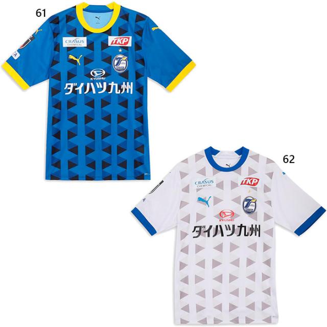 プーマ メンズ 大分トリニータ 2025 半袖 ユニフォーム サッカーウェア フットサルウェア トップス レプリカ ホワイト 白 ブルー 青 送料無料 PUMA 783452