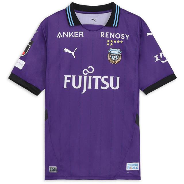 プーマ メンズ 川崎フロンターレ 2025 半袖 レプリカ ユニフォーム サッカーウェア フットサルウェア トップス ホワイト 白 ブルー 青 イエロー パープル 黄色 紫 送料無料 PUMA 783448 プーマ メンズ 川崎フロンターレ 2025 半袖 レプリカ ユニフォーム