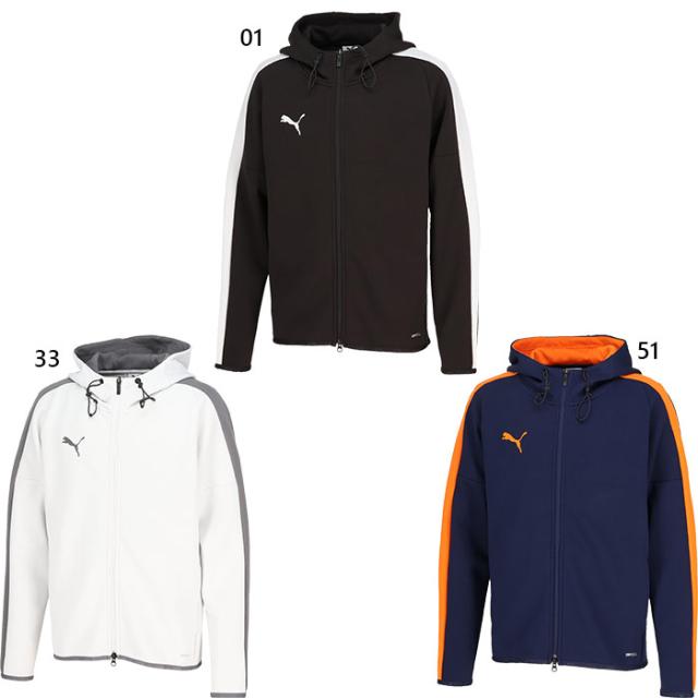 プーマ メンズ ボルテージ VOLTAGE ニットジャケット サッカーウェア フットサルウェア トップス パーカー 長袖 ブラック 黒 グレー 灰色 送料無料 PUMA 660935