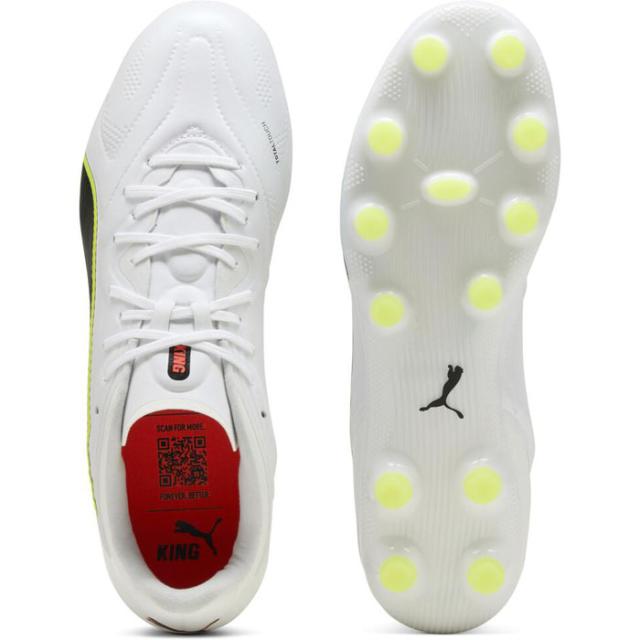 プーマ メンズ キング 20 プロ HG/AG サッカーシューズ 固定スパイク 土 人工芝 ホワイト 白 送料無料 PUMA 108462_3