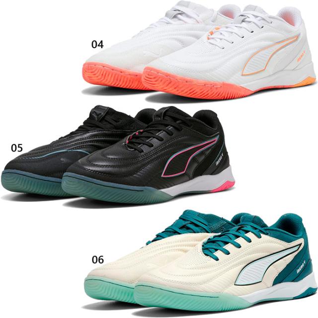 プーマ メンズ イベロ V フットサルシューズ ？？？？？？？インドア 室内用 ホワイト 白 ブラック 黒 送料無料 PUMA 108455