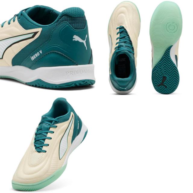 プーマ メンズ イベロ V フットサルシューズ ？？？？？？？インドア 室内用 ホワイト 白 ブラック 黒 送料無料 PUMA 108455
