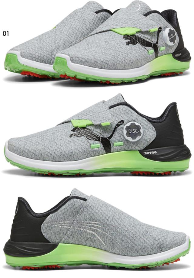 PUMA GOLF！ゴルフシューズ　ニトロディスク プーマゴルフ メンズ ファントムキャット ニトロ ディスク
