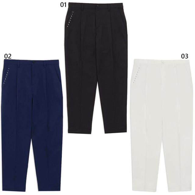 プーマゴルフ メンズ PB ワイド テーパード パンツ ゴルフウェア トップス ボトムス ロング ホワイト 白 ブラック 黒 ネイビー 送料無料 Puma Golf 635779