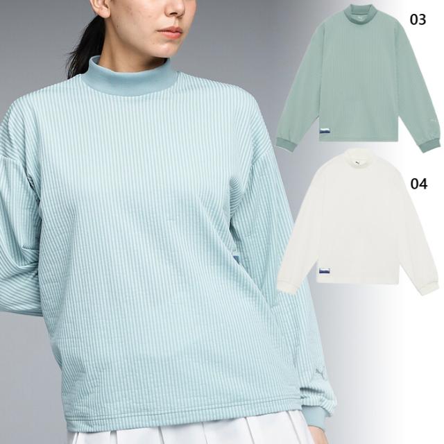 プーマゴルフ レディース FOG ルーズ モックネック 長袖 シャツ ゴルフウェア トップス ホワイト 白 送料無料 Puma Golf 635845 10,032円