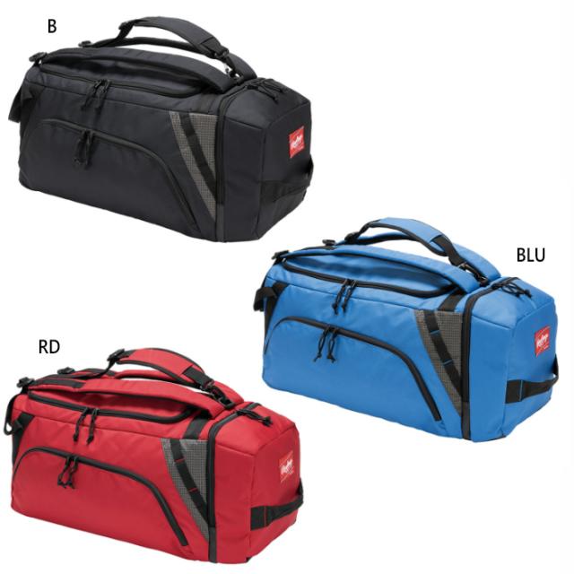 68L ローリングス メンズ レディース 2WAYボストンバッグ 野球用品 ダッフルバッグ 遠征 ブラック 黒 ブルー レッド 青 赤 送料無料 Rawlings EBP15S01
