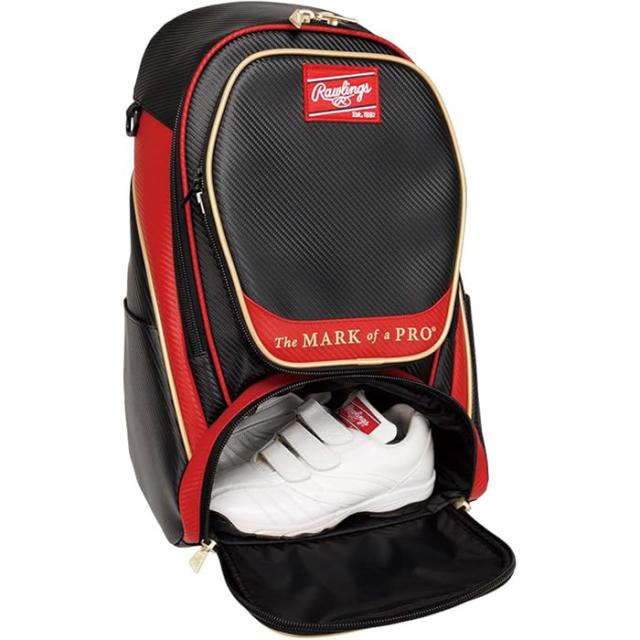 40L ローリングス メンズ レディース チームバックパック 野球用品 リュックサック バッグ 鞄 ベースボールバッグ ブラック 黒 ネイビー ブルー 青 送料無料 Rawlings EBP16S05_2