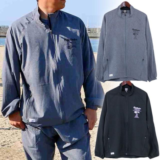 リアルビーボイス メンズ レディース WW ドライ ストレッチ トラック ジャケット 上着 アウター トップス 長袖 ブラック 黒 グレー 灰色 送料無料 RealBvoice 10481-12013