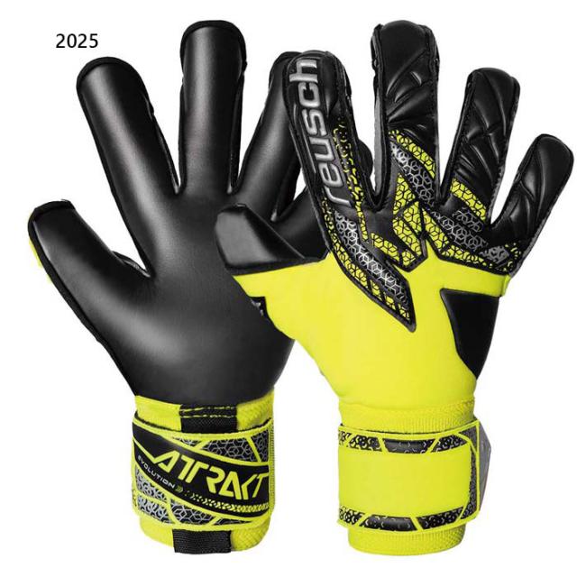 ロイシュ メンズ レディース アトラクト ゴールドXエボリューション サッカー ゴールキーパーグローブ GK手袋 イエロー 黄色 送料無料 reusch 5570964