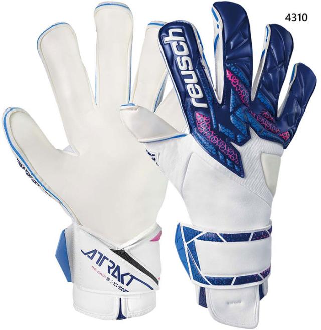 ロイシュ メンズ レディース アトラクト リグリップ エボリューション サッカー ゴールキーパーグローブ GK手袋 ブルー 青 送料無料 reusch 5570555