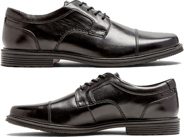 ワイド幅 ロックポート メンズ テイラー ウォータープルーフ キャップ トゥ TAYLOR WP CAP TOE ビジネスシューズ 防水 牛革 ブラック 黒 送料無料 ROCKPORT RPI-CI0822W_1