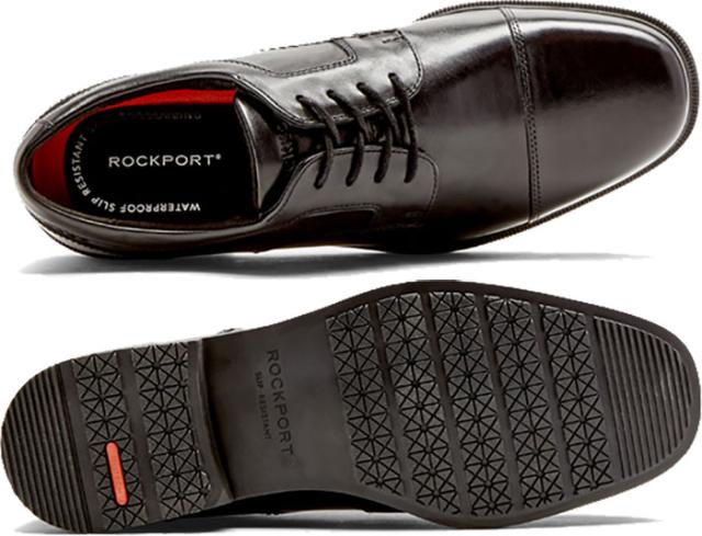 ワイド幅 ロックポート メンズ テイラー ウォータープルーフ キャップ トゥ TAYLOR WP CAP TOE ビジネスシューズ 防水 牛革 ブラック 黒 送料無料 ROCKPORT RPI-CI0822W_2
