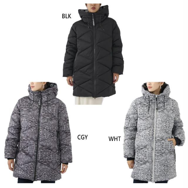 ラスティ レディース 機能中綿ロングジャケット カジュアルウェア トップス 長袖 ホワイト 白 ブラック 黒 グレー 灰色 送料無料 RUSTY 953201