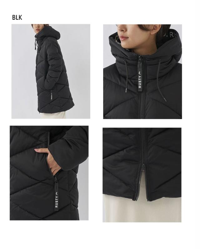 ラスティ レディース 機能中綿ロングジャケット カジュアルウェア
