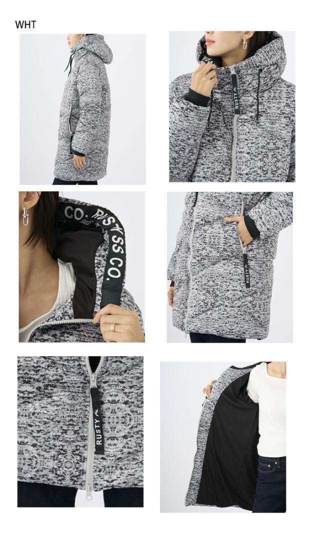 ラスティ レディース 機能中綿ロングジャケット カジュアルウェア