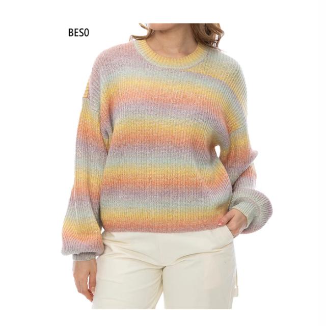 ルーカ レディース DIP IN SWEATER セーター ニットシャツ ボーダー柄 カジュアルウェア トップス 送料無料 RVCA VA BE044601の通販は