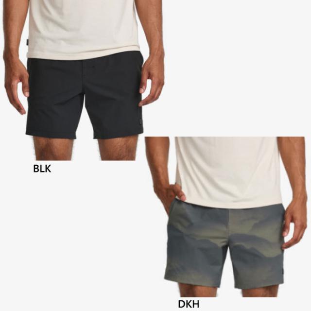 ルーカ メンズ ショートパンツ OUTSIDER STRETCH 17 ハーフパンツ ボトムス カジュアルウェア ズボン フィットネス トレーニングウェア ブラック 黒 カーキ 送料無料 RVCA VA BF041608