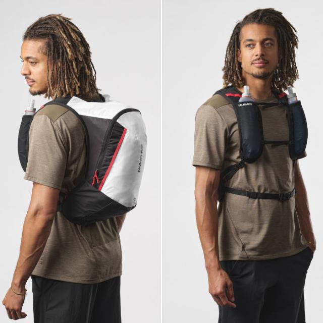12リットル サロモン メンズ レディース クロス CROSS リュックサック デイパック バックパック バッグ 鞄 登山 ハイキング ランニング ホワイト 白 ブラック 黒 ブルー 青 グリーン 緑 送料無料 Salomon_11