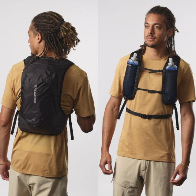 12リットル サロモン メンズ レディース クロス CROSS リュックサック デイパック バックパック バッグ 鞄 登山 ハイキング ランニング ホワイト 白 ブラック 黒 ブルー 青 グリーン 緑 送料無料 Salomon_5