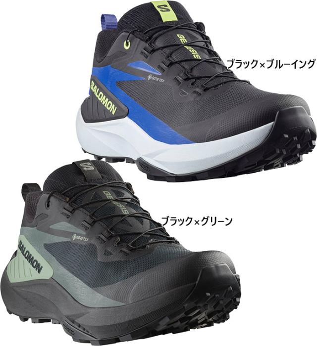 防水 サロモン メンズ ジェネシス ゴアテックス GENESIS GTX 登山靴 山登り シューズ トレイルランニングシューズ トレラン ブラック 黒 送料無料 Salomon_1