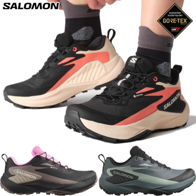 サロモン レディース ジェネシス ゴアテックス GENESIS GORE-TEX 登山靴 山登り シューズ トレイルランニングシューズ トレラン ブラック 黒 送料無料 Salomon L47807900 L47862900