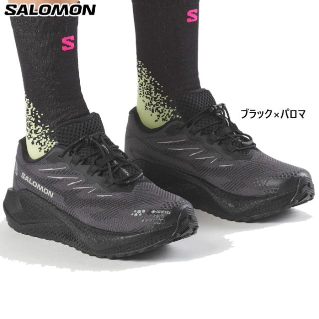 サロモン レディース エアロ ブレイズ4 ゴアテックス AERO BLAZE 4 GRVL GTX GORE-TEX ランニングシューズ マラソン 防水 ブラック 黒 送料無料 Salomon L45403700