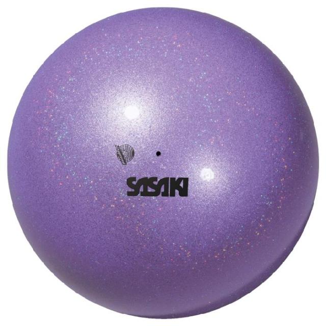 18.5cm ササキ レディース ミーティアボール M-207BRM-F 体操用品 新体操 手具 スポーツ用具 ブルー レッド 青 赤 グリーン パープル ゴールド 緑 紫 送料無料 SASAKI M207BRMF