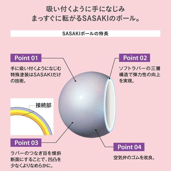 ササキ SASAKI ジムスターボール M-20A ローズピンク