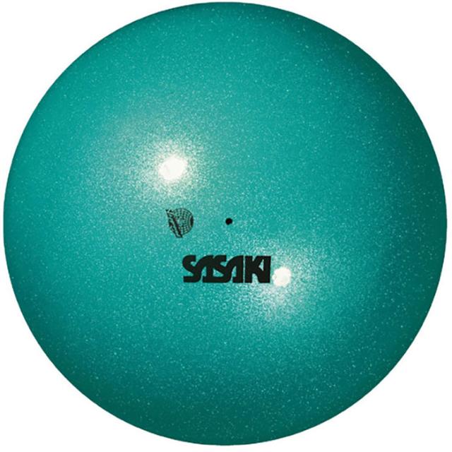 18.5cm ササキ レディース メタリックボール M-207M-F スポーツ用具 新体操 手具 日本体操協会検定品 ブラック 黒 ピンク シルバー 送料無料 SASAKI M207MF