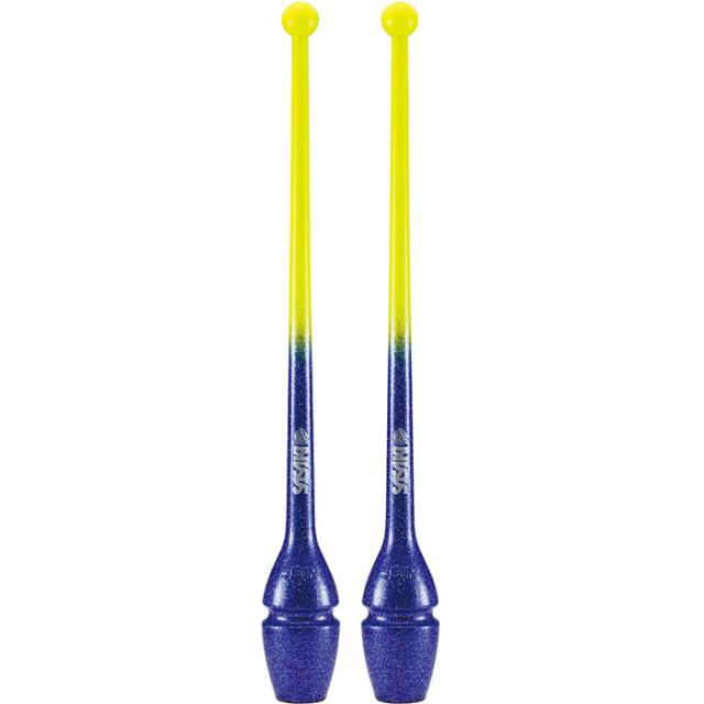 長さ40.5cm ササキ レディース グラデーションラバークラブ ショート スポーツ用具 新体操 手具 こん棒 ジョイントホール加工 ホワイト 白 ブラック 黒 ブルー 青 イエロー ピンク パープル 黄色 紫 送料無料 SASAKI M34JKGHF_10