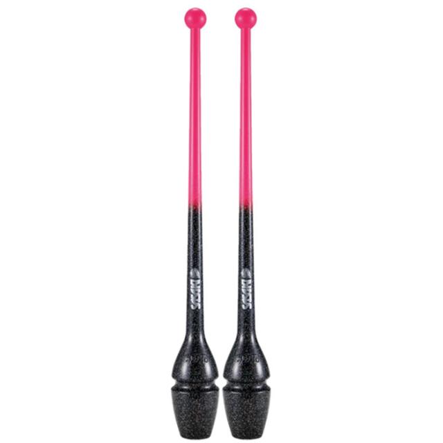 長さ40.5cm ササキ レディース グラデーションラバークラブ ショート スポーツ用具 新体操 手具 こん棒 ジョイントホール加工 ホワイト 白 ブラック 黒 ブルー 青 イエロー ピンク パープル 黄色 紫 送料無料 SASAKI M34JKGHF_8