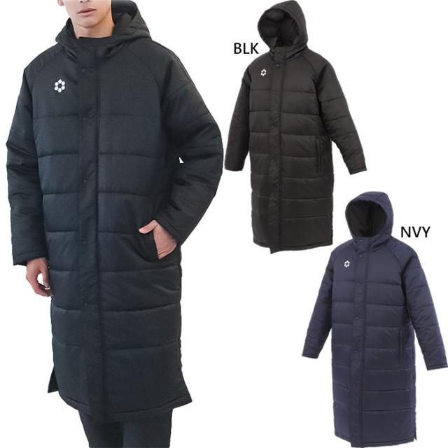 スフィーダ メンズ レディース BP パデッドロングコート ライン LINE サッカーウェア フットサルウェア トップス 上着 アウター ベンチコート ブラック 黒 ネイビー 送料無料 Sfida SA-24854