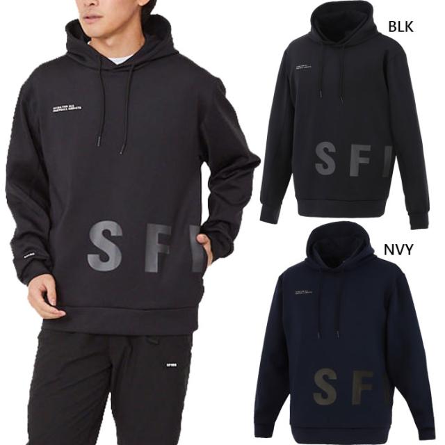 スフィーダ メンズ レディース WARM PES スウェットフーディー サッカーウェア フットサルウェア トップス 長袖 軽量 撥水 ブラック 黒 ネイビー 送料無料 Sfida SA25102