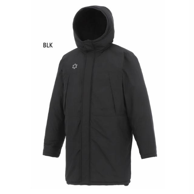 スフィーダ メンズ チームプレス サーモテクト パデッドハーフコート サッカーウェア フットサルウェア トップス アウター 防寒 保温 ブラック 黒 送料無料 Sfida SA25500